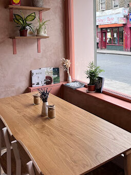 Wall Mounted Oak Tables for Coffee Shop | Custom Café Furniture UK | Tablemaker
