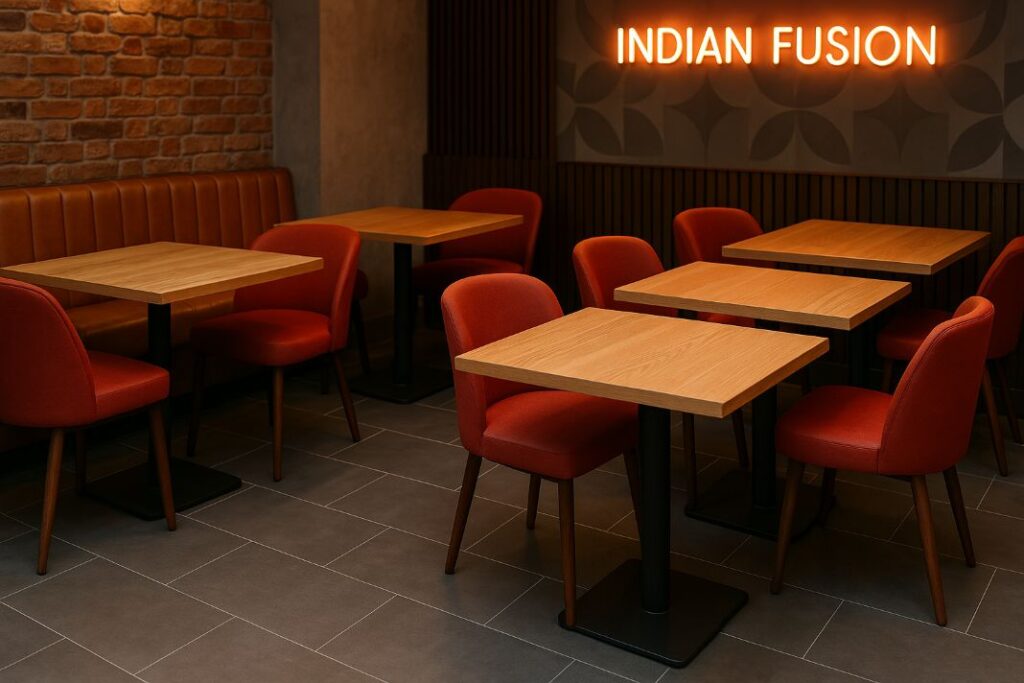 custom table for pan asian restaurant