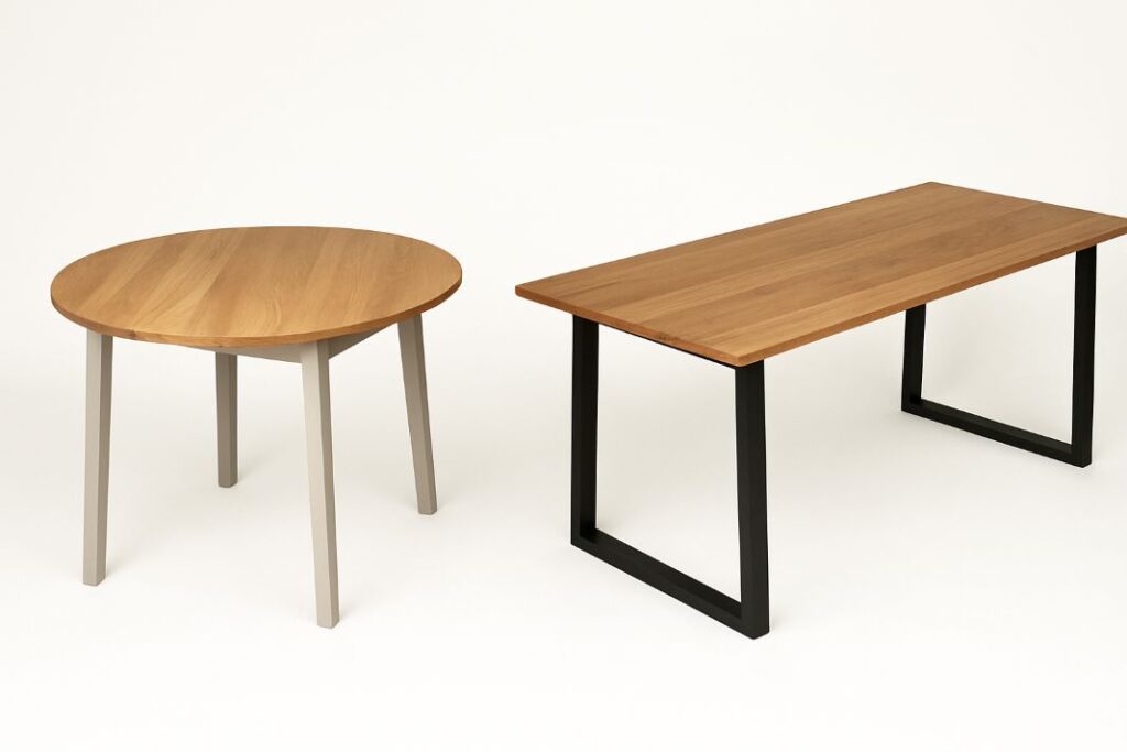 How do you choose between a round or rectangular table - Tablemaker UK