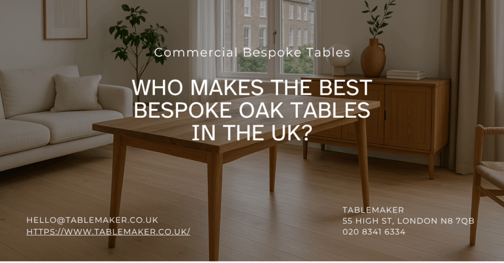 Who Makes the Best Bespoke Oak Tables in the UK - Tablemaker