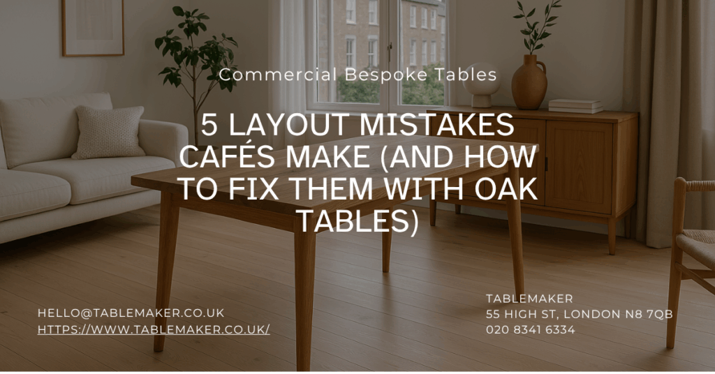 5 Layout Mistakes Cafés Make (and How to Fix Them with Oak Tables) -Tablemaker