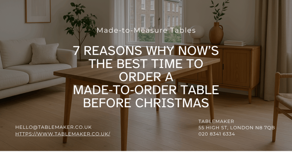 7 Reasons Why Now’s the Best Time to Order a Made‑to‑Order Table Before Christmas -ablemaker
