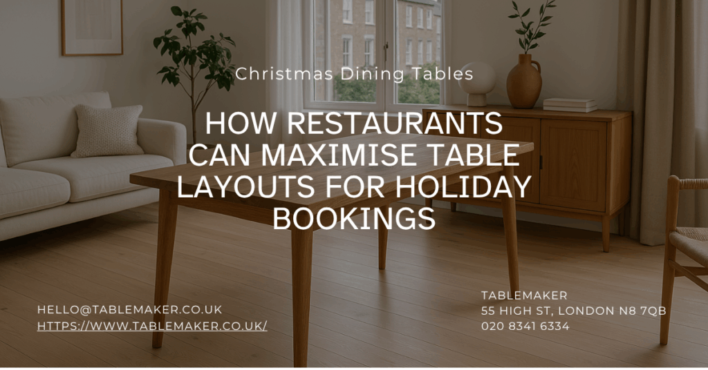 How Restaurants Can Maximise Table Layouts for Holiday Bookings -Tablemaker