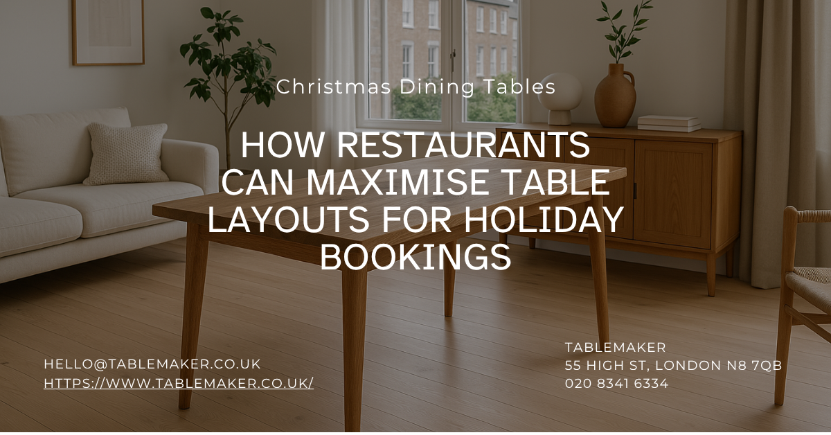 How Restaurants Can Maximise Table Layouts for Holiday Bookings -Tablemaker
