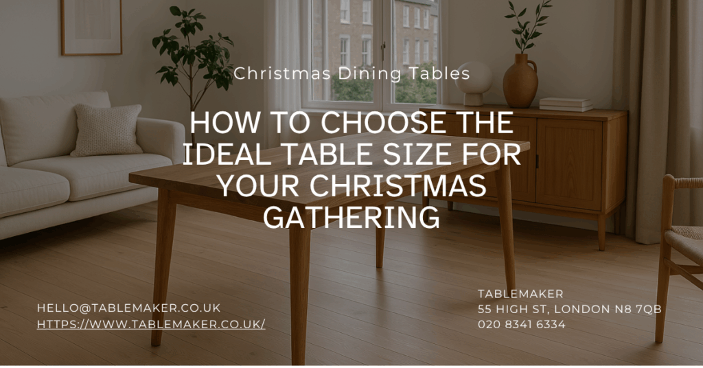 How to Choose the Ideal Table Size for Your Christmas Gathering -Tablemaker