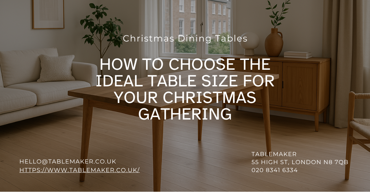 How to Choose the Ideal Table Size for Your Christmas Gathering -Tablemaker