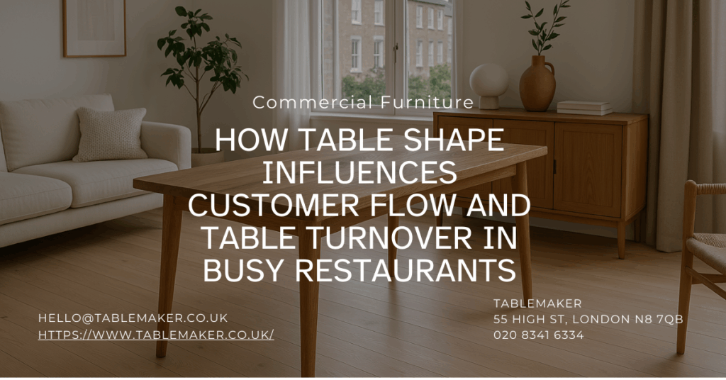How Table Shape Influences Customer Flow and Table Turnover in Busy Restaurants -Tablemaker