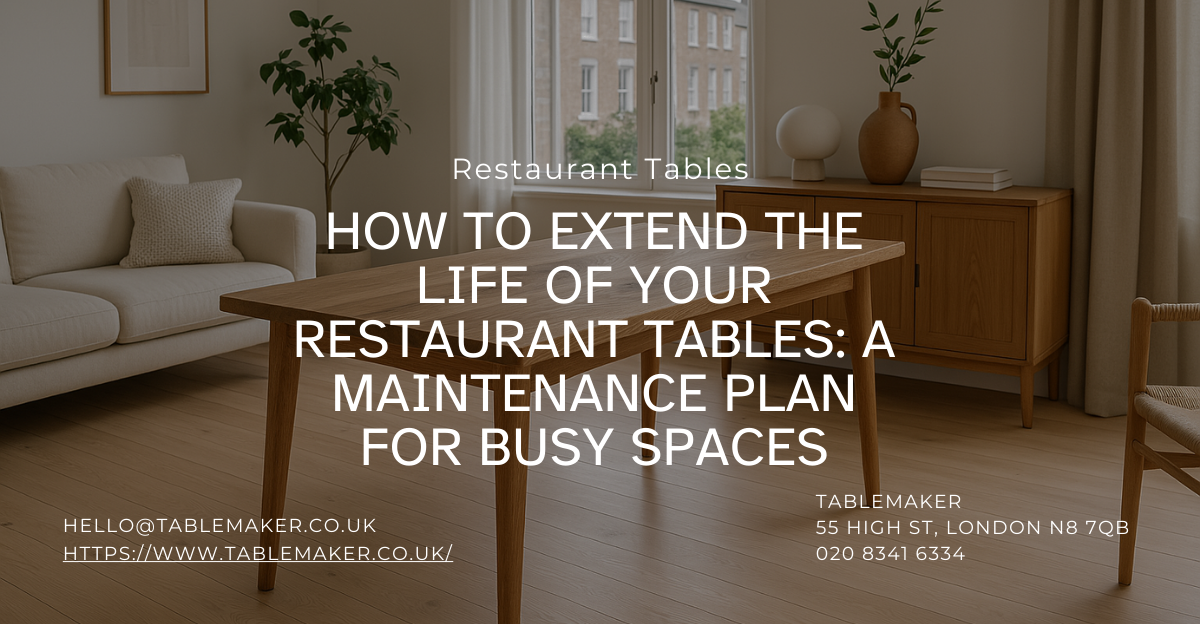 How to Extend the Life of Your Restaurant Tables A Maintenance Plan for Busy Spaces -Tablemaker