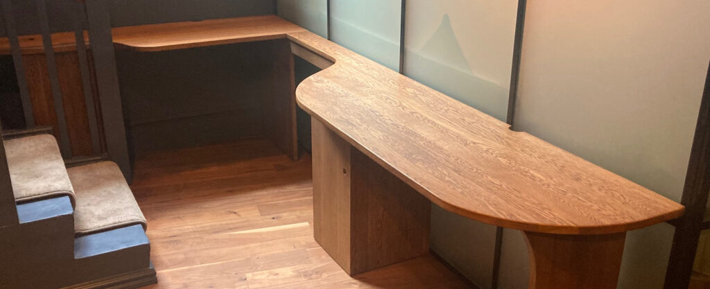 bespoke curved edge top