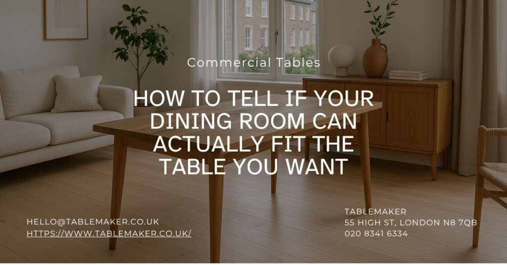 How to tell if your dining room can actually fit the table you want-Tablemaker